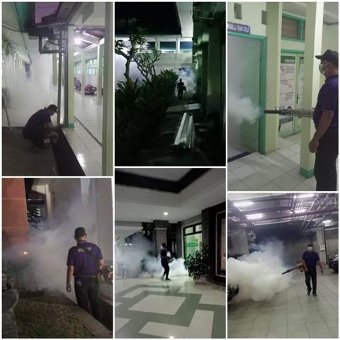 Waspada DBD, RSUD Kab. Buleleng Fogging Seluruh Area Rumah Sakit