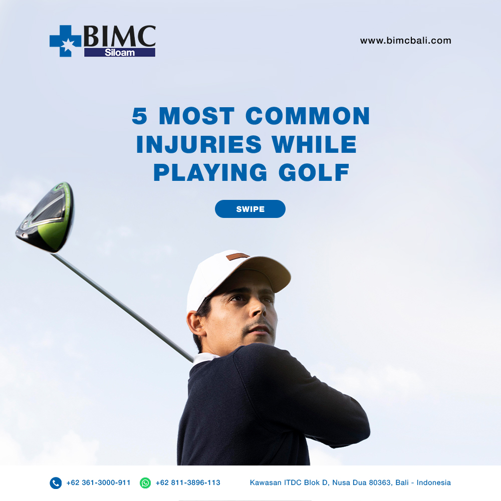 5 most common injuries While playing golf
