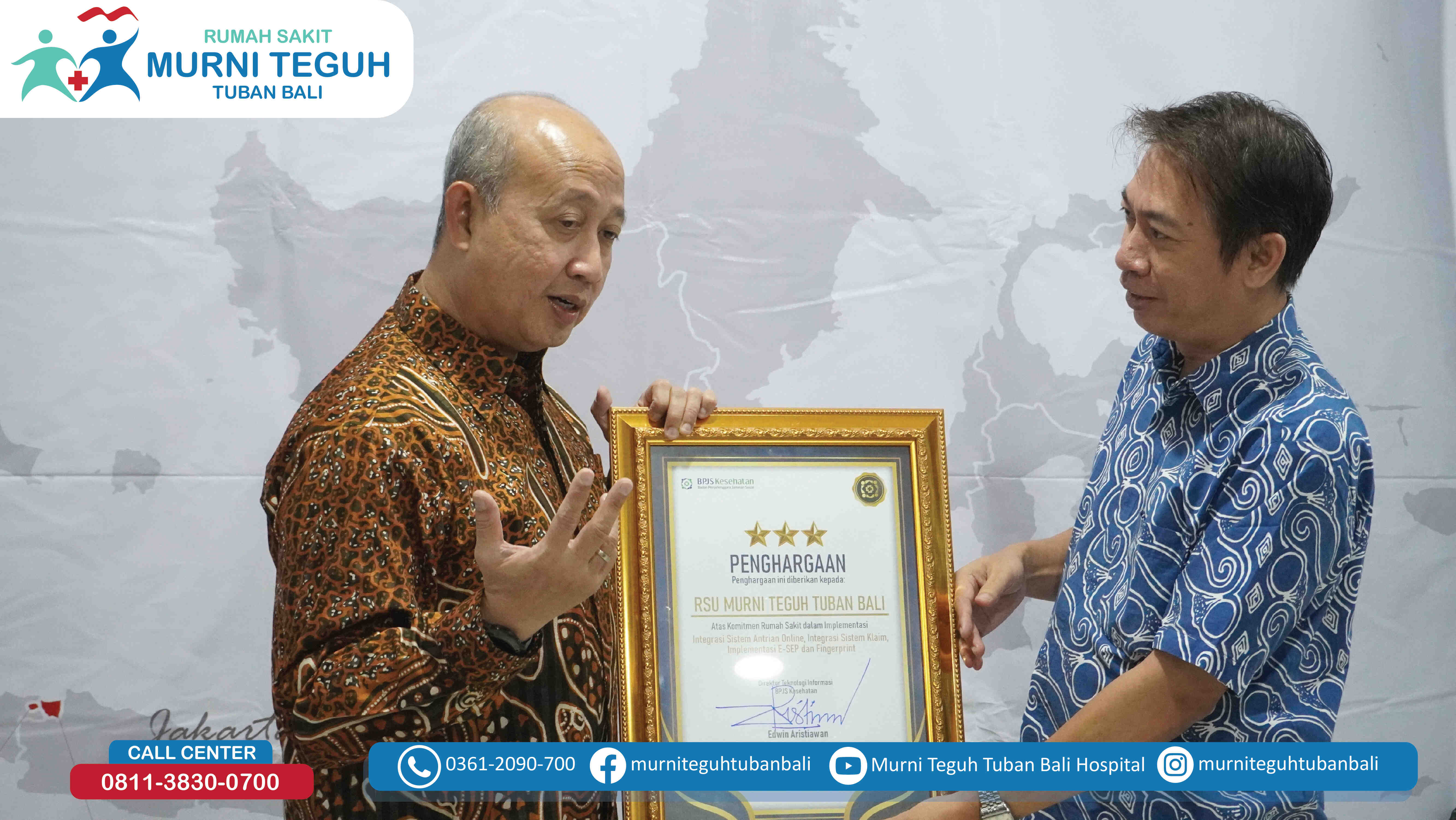 Visitasi Direktur IT BPJS Kesehatan ke RSU. Murni Teguh Tuban Bali