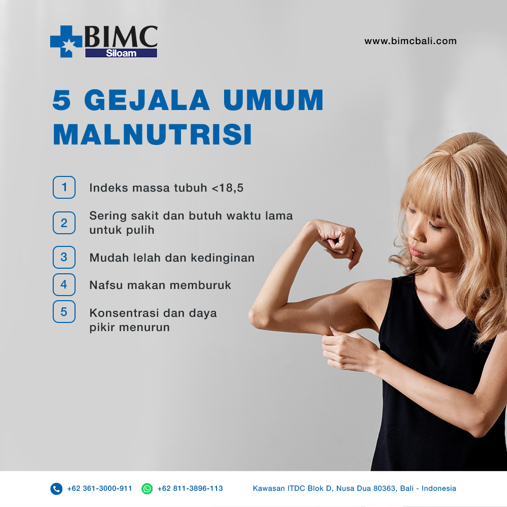 5 Gejala Umum Malnutrisi