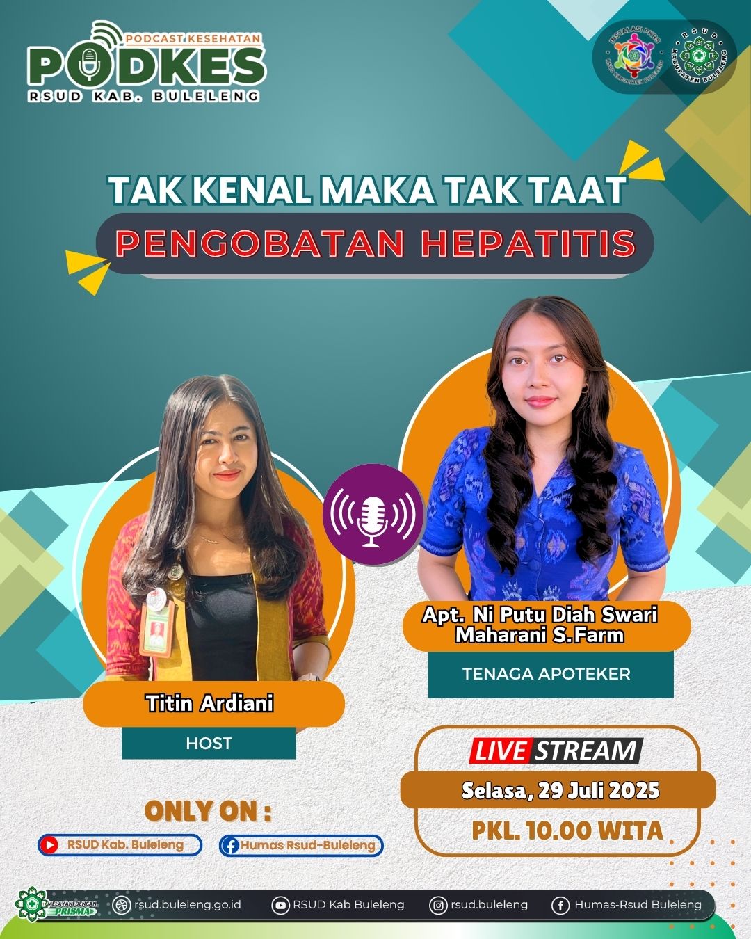Podcast Pengobatan Hepatitis ''Tak Kenal Maka Tak Taat''