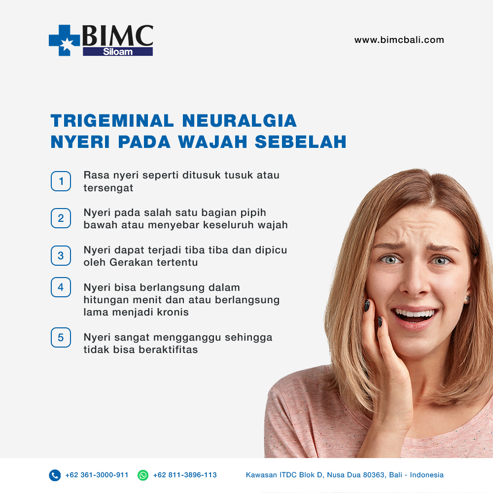 Trigeminal Neuralgia Nyeri pada wajah sebelah