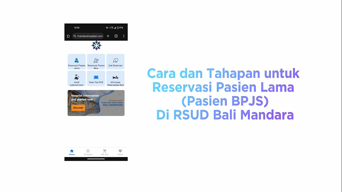 ALUR RESERVASI PASIEN LAMA BPJS DI RSUD BALI MANDARA
