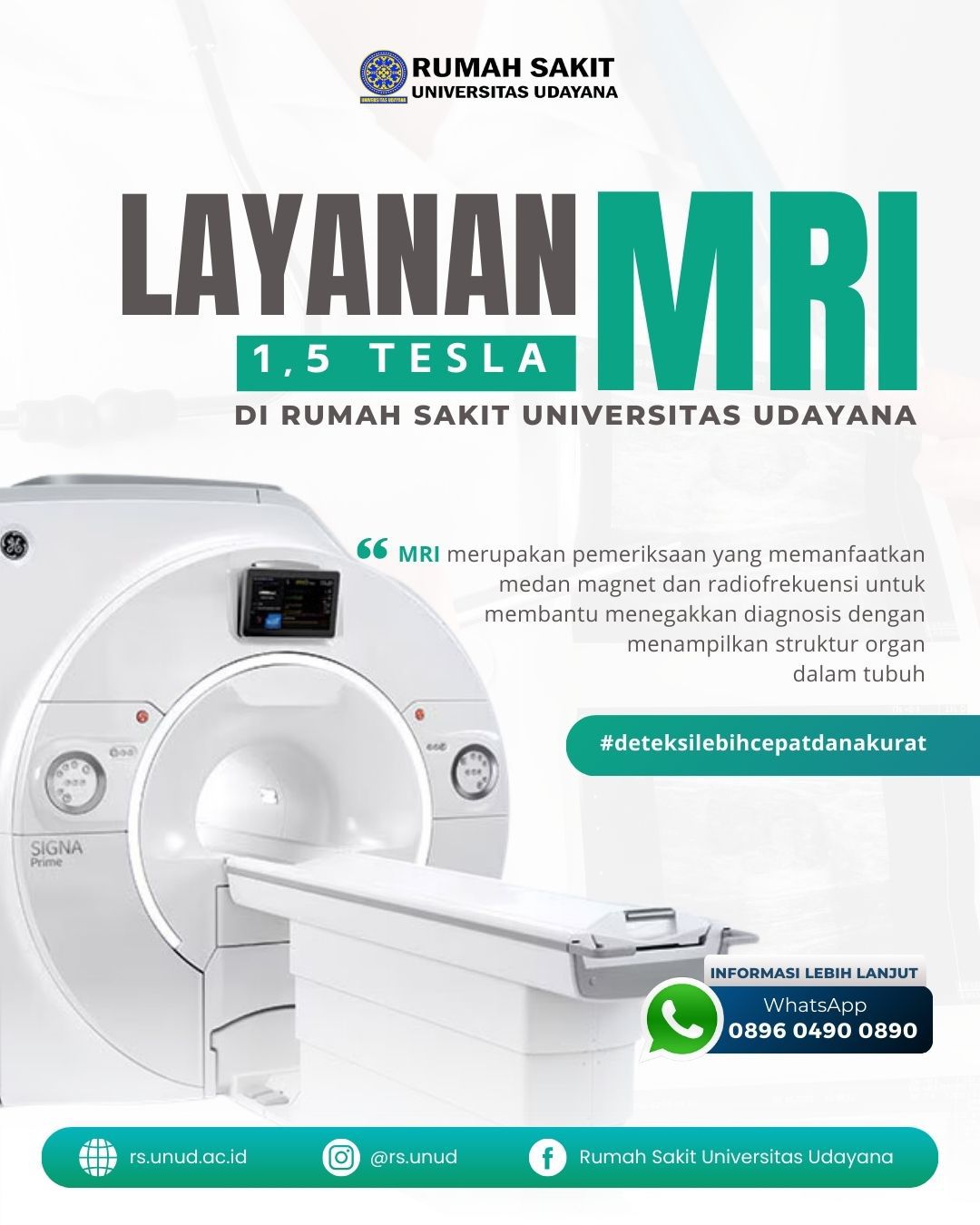 Layanan MRI 1.5 Tesla di Rumah Sakit Universitas Udayana