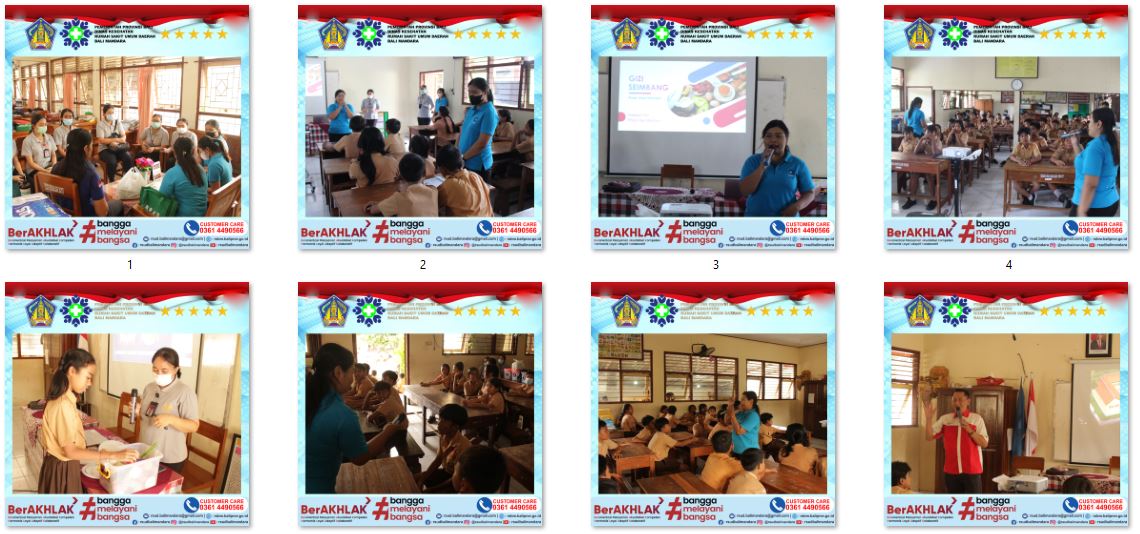 SOSIALISASI DALAM RANGKA HARI GIZI NASIONAL KE 64 oleh PKRS DAN INSTALASI GIZI RSUD BALI MANDARA