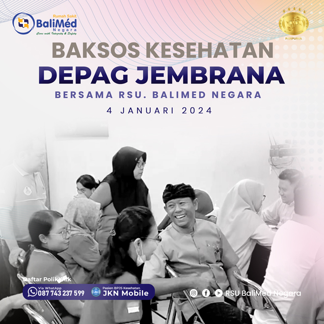 Bertepatan Hari Amal Bhakti (HAB) Kementerian Agama (Kemenag) RSU. BaliMed Ikut Serta Melaksanakan Baksos Kesehatan di Jembrana