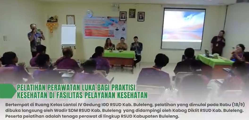 RSUD Kabupaten Buleleng Gelar Pelatihan Rawat Luka Bagi Praktisi Kesehatan