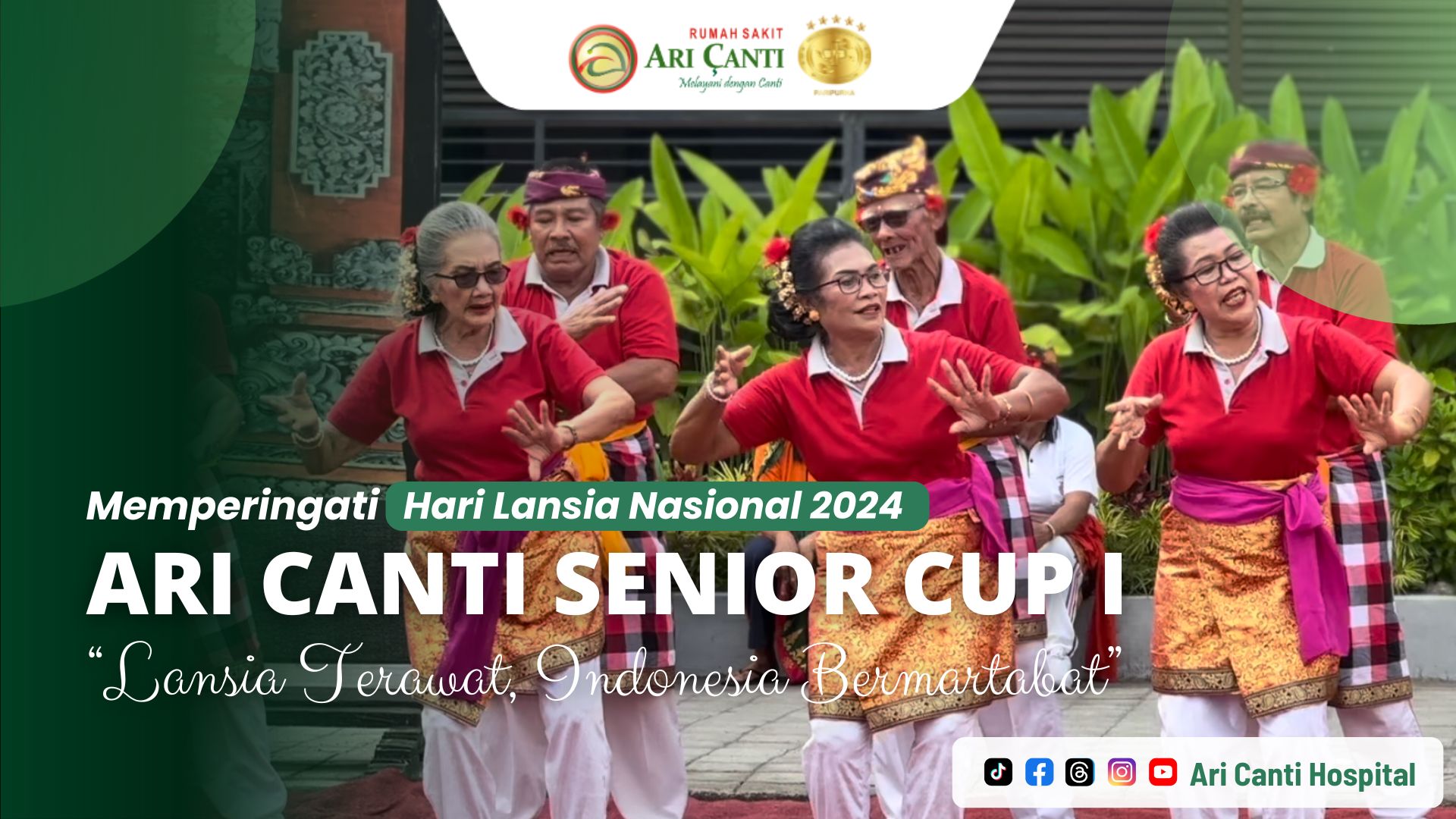 Peringati Hari Lansia Nasional 2024, RS Ari Canti Adakan Lomba petanque, Lomba Senam Lansia dan Lomba Tari kecak