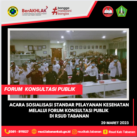 FORUM KONSULTASI PUBLIK “PELAYANAN KESEHATAN DI RSUD TABANAN”
