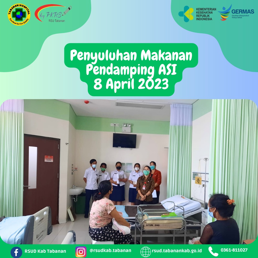 PENYULUHAN MAKANAN PENDAMPING ASI DI RUANG KEMUNING